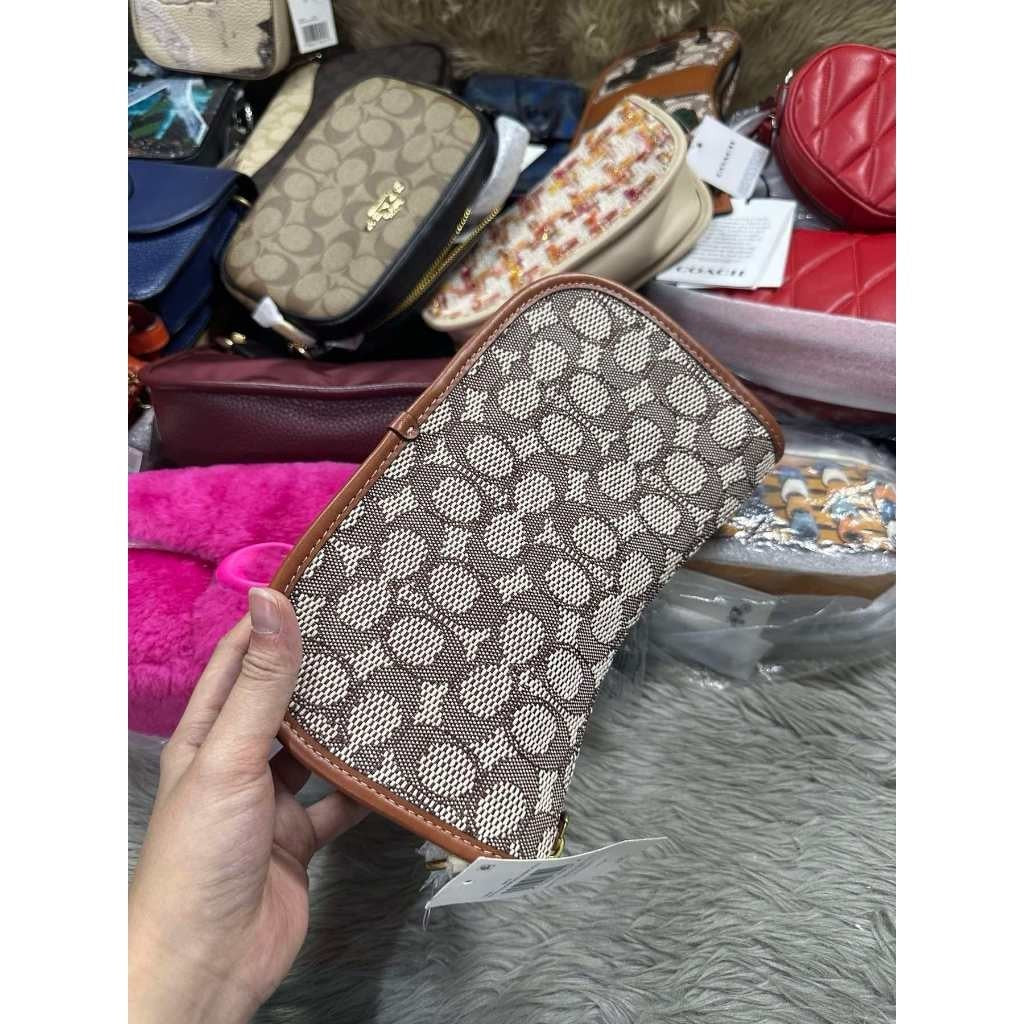 ORIG & IMPORTED CCH Swinger Brown Bag In Signature Textile Jacquard Mickey Mouse