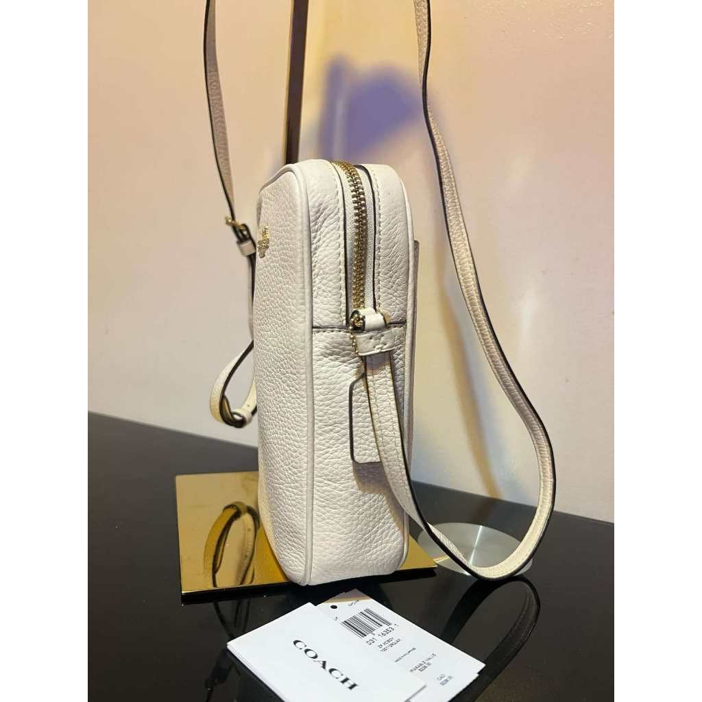 ORIG Preloved CCH North/South Zip Crossbody Phone Bag White