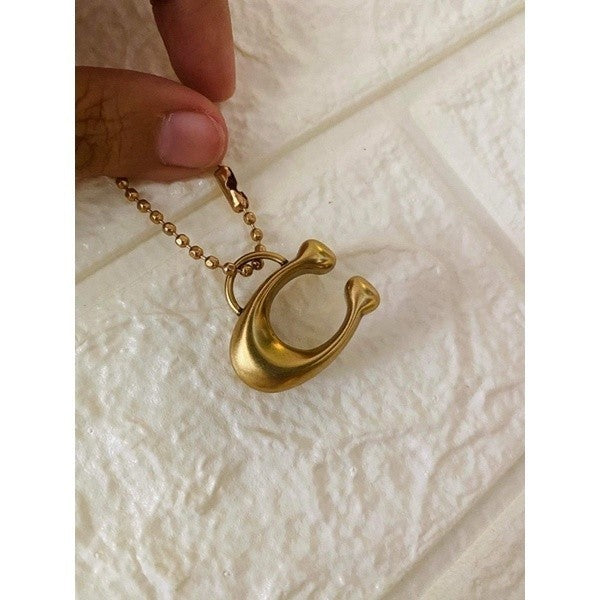 ORIG HangTag Bag Charm Letter C With Chain Keychain