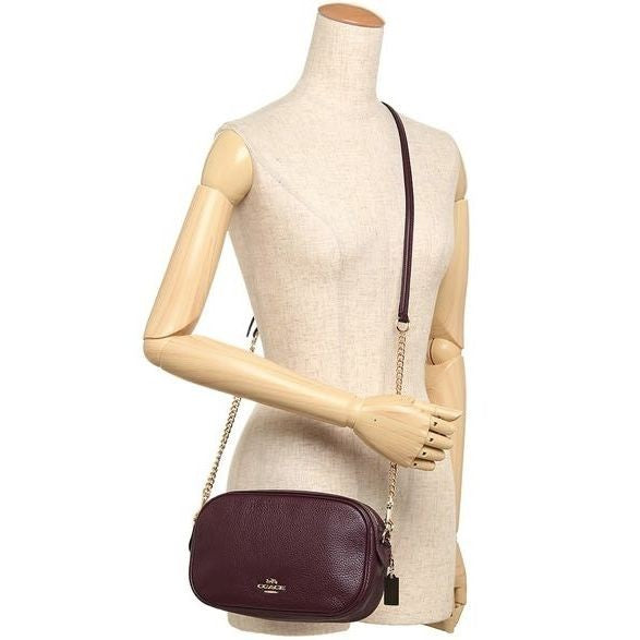 ORIG & IMPORTED Preloved CCH Isla Chain Small Crossbody Maroon Plum Bag
