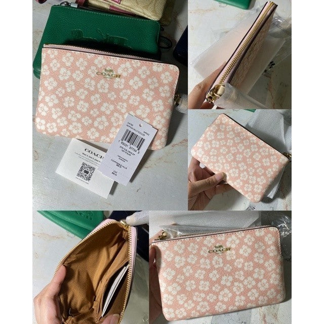 ORIG & IMPORTED CCH Corner Zip Small Wristlet Card Purse Wallet
