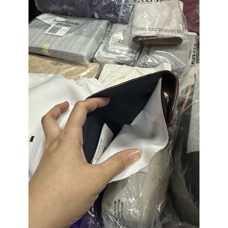 ORIG & IMPORTED CCH Wyn Small Wallet With Cherry Print (White & Blue)