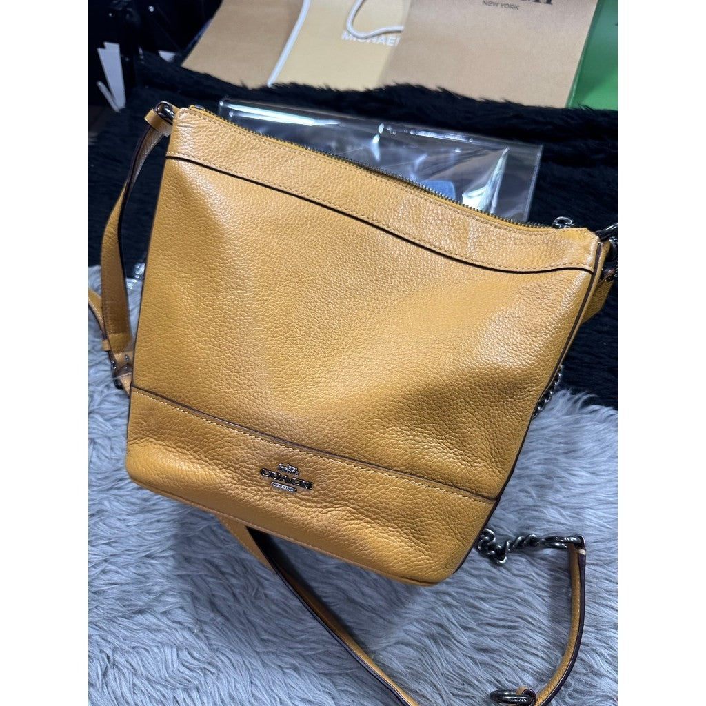 Orig PRELOVED  CCH Small Paxton Duffle Shoulder Bag Crossbody Bag Mustard Yellow