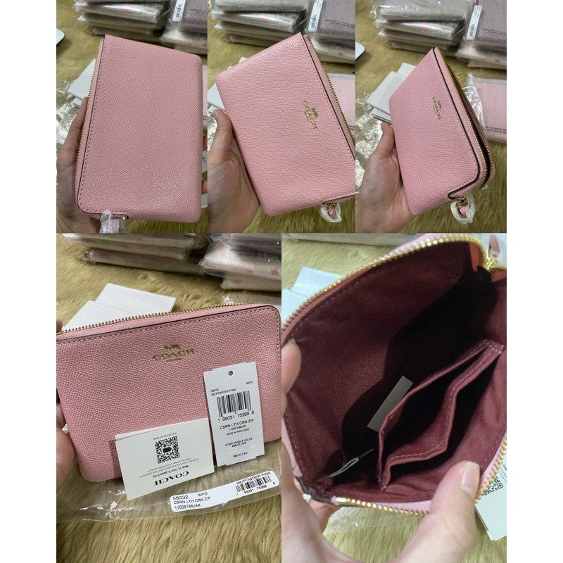 ORIG & IMPORTED CCH Corner Zip Small Wristlet Card Purse Wallet