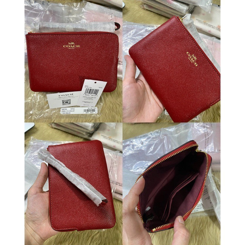 ORIG & IMPORTED CCH Corner Zip Small Wristlet Card Purse Wallet