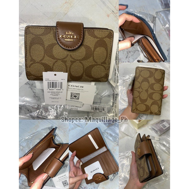 ORIG & IMPORTED CCH MEDIUM CORNER ZIP BIFOLD WALLET