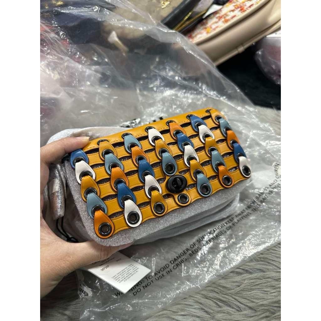 ORIG & IMPORTED CCH Retail RARE Link Dinker Colorblock Yellow Mini Bag