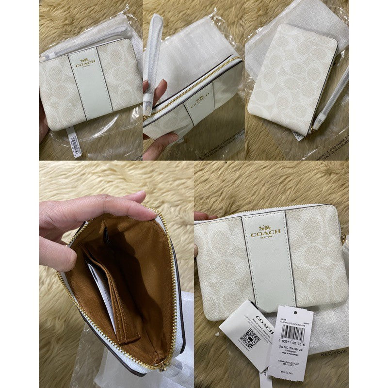 ORIG & IMPORTED CCH Corner Zip Small Wristlet Card Purse Wallet