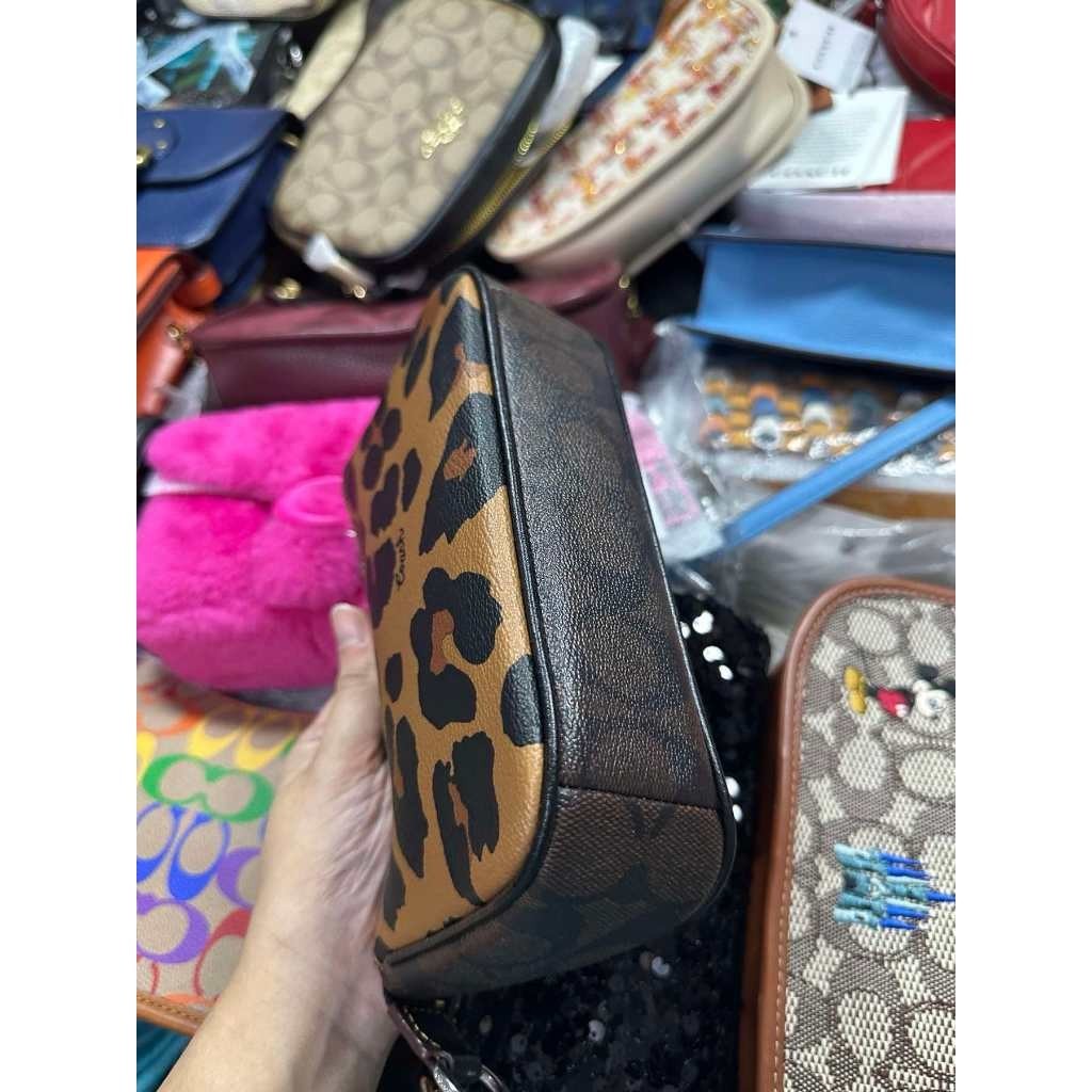 ORIG & IMPORTED CCH Nolita 19 With Leopard Print Brown Small Bag
