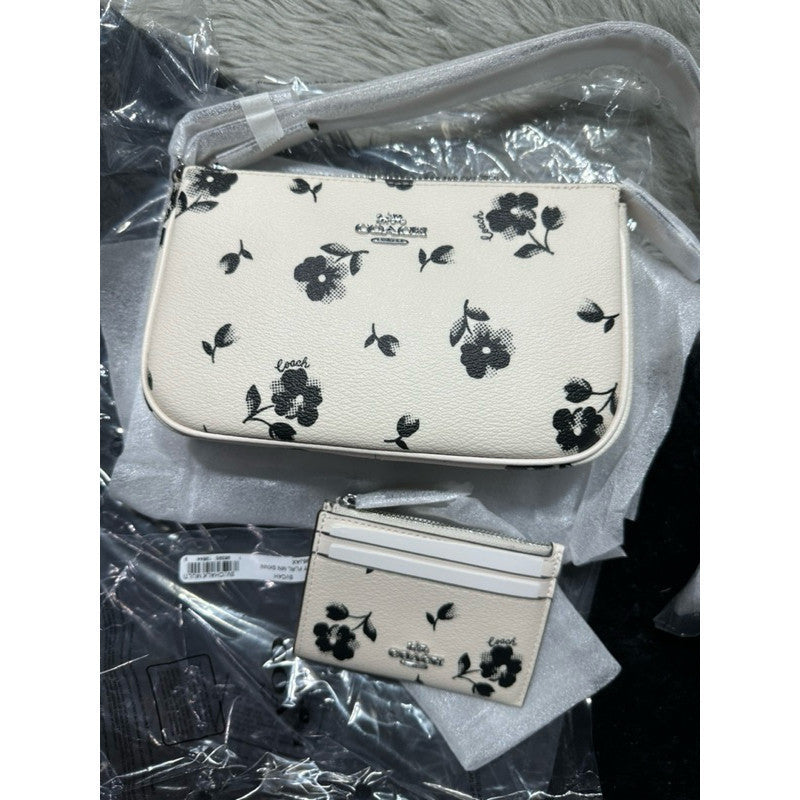 ORIG & IMPORTED CCH Nolita 19 Floral Print White Small Bag