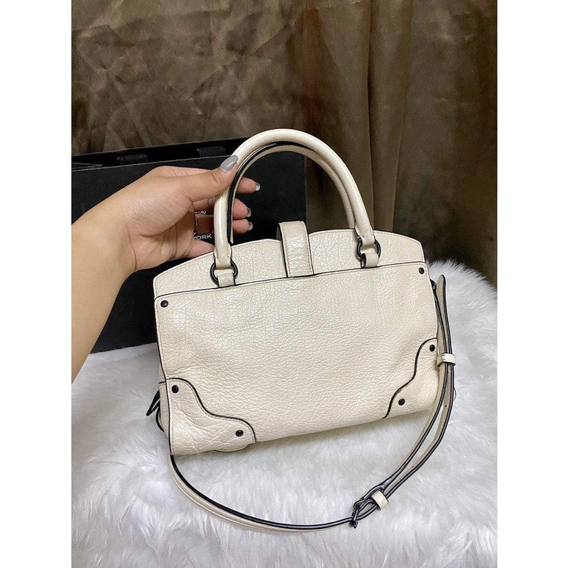 Orig PRELOVED  CCH MERCER SATCHEL 24 SMALL BAG IN WHITE/CHALK