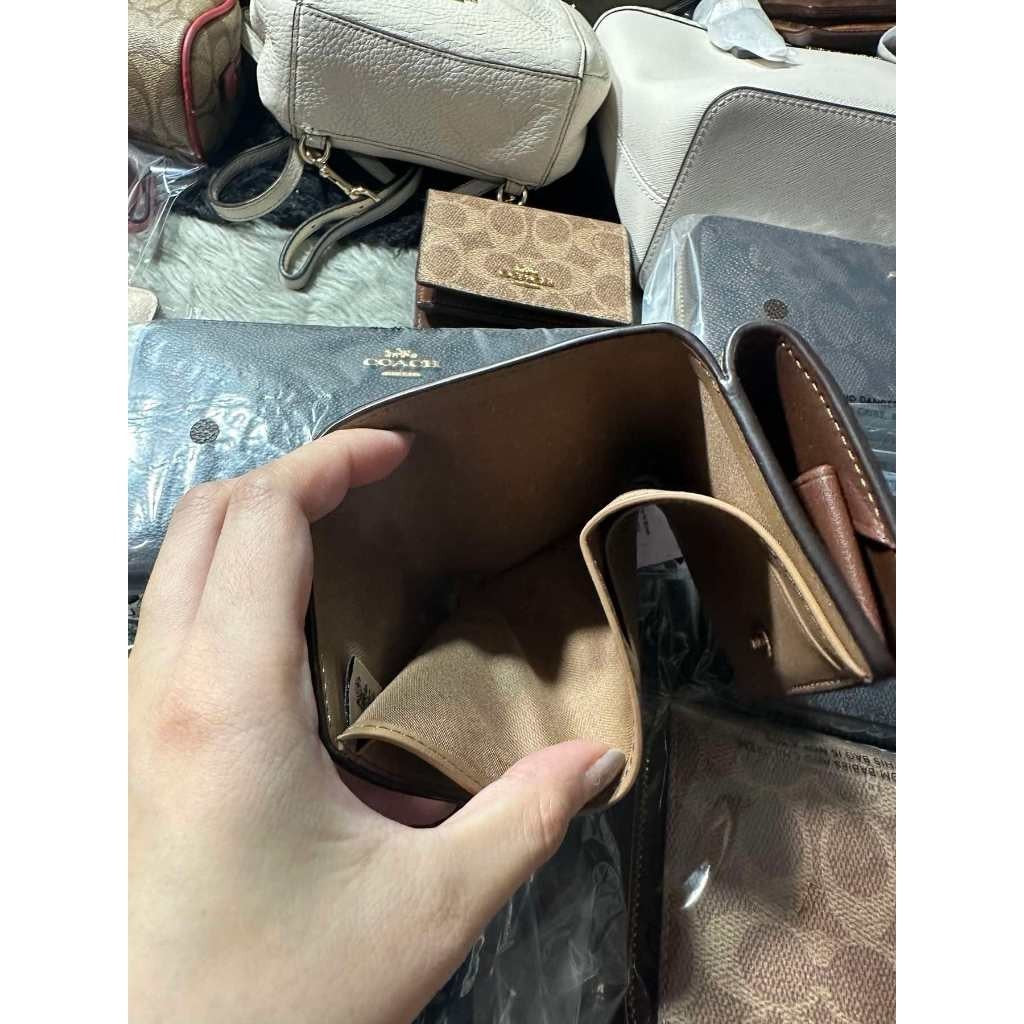 ORIG & IMPORTED CCH NEW Origami Small Trifold Wallet Khaki Brown