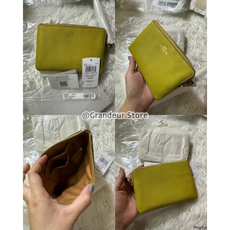 ORIG & IMPORTED CCH Corner Zip Small Wristlet Card Purse Wallet