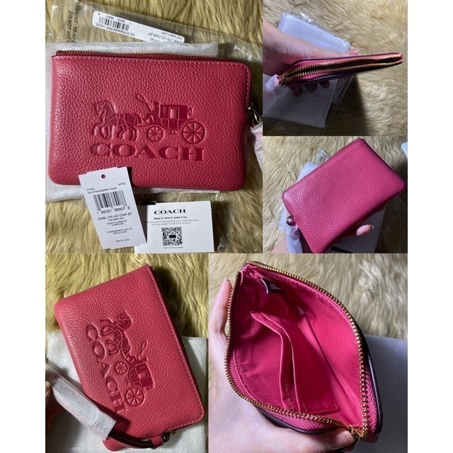 ORIG & IMPORTED CCH Corner Zip Small Wristlet Card Purse Wallet