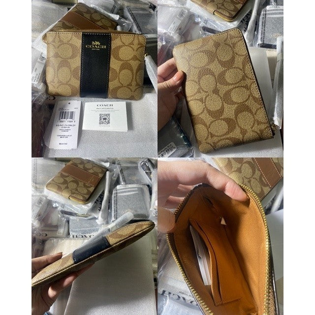ORIG & IMPORTED CCH Corner Zip Small Wristlet Card Purse Wallet