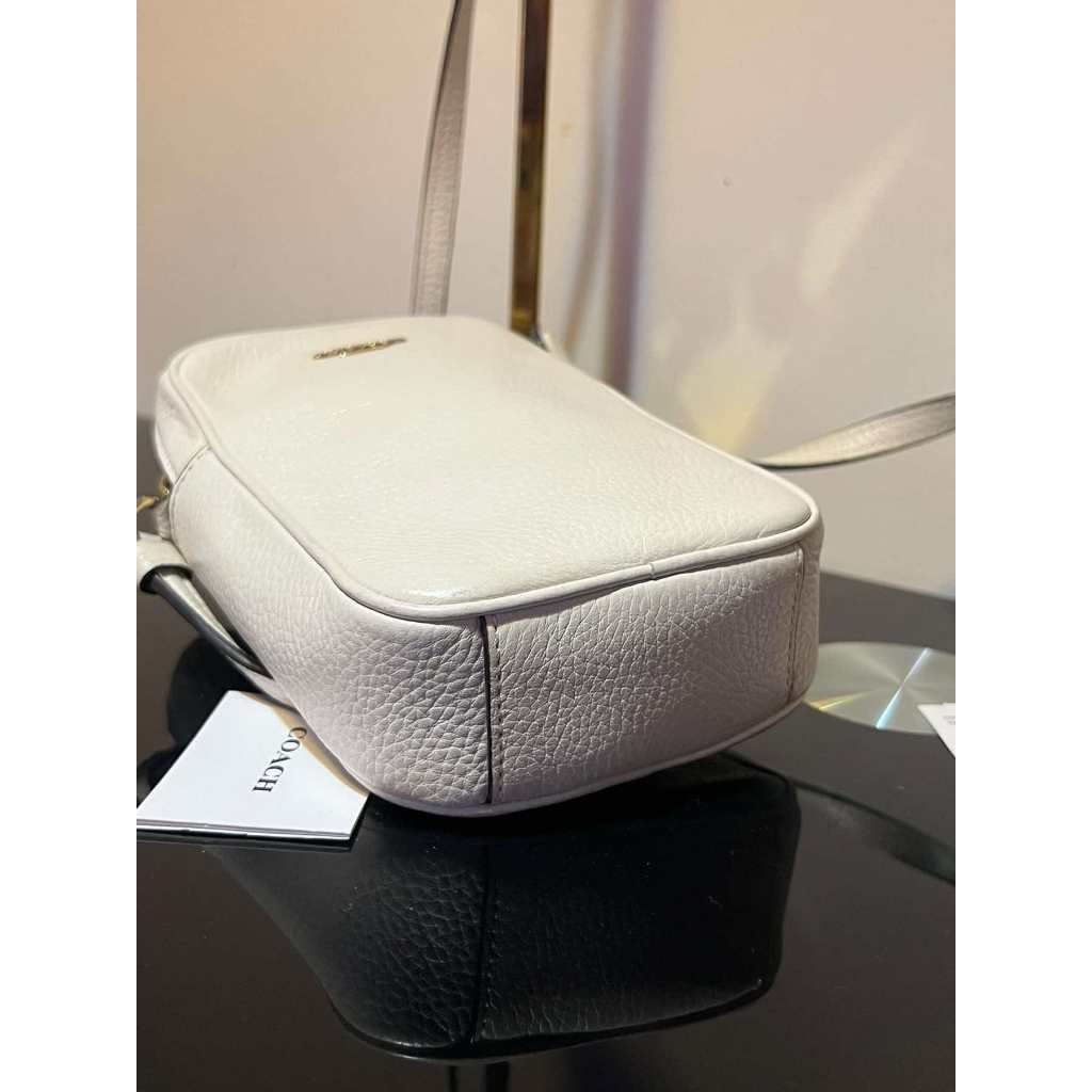 ORIG Preloved CCH North/South Zip Crossbody Phone Bag White