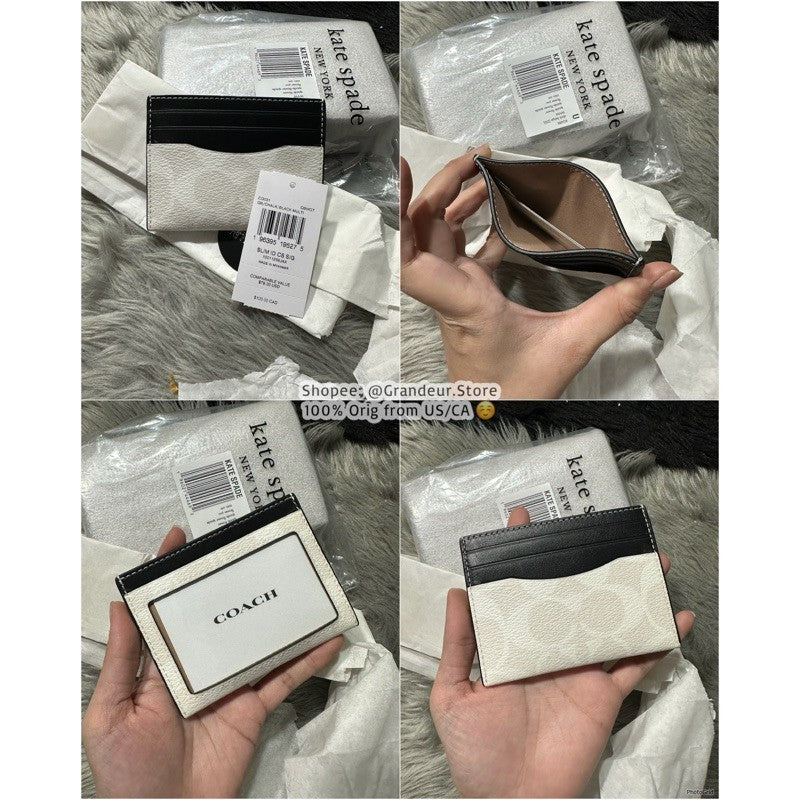 ORIG & IMPORTED CCH Essential Slim Id Card Case Holder Wallet for Men / Unisex