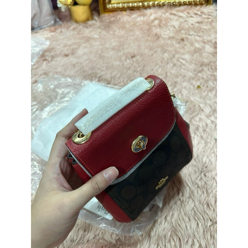 ORIG & IMPORTED CCH Mini Convertible Backpack Red Leather Bag