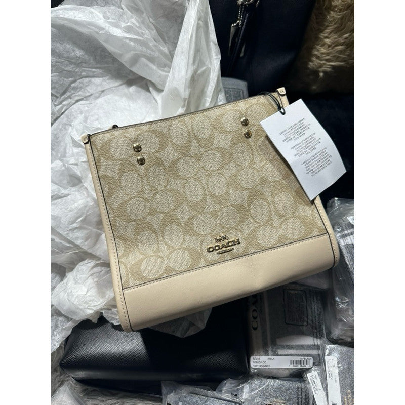 ORIG & IMPORTED CCH New Year Dempsey Tote 22 With Dragon Beige Bag