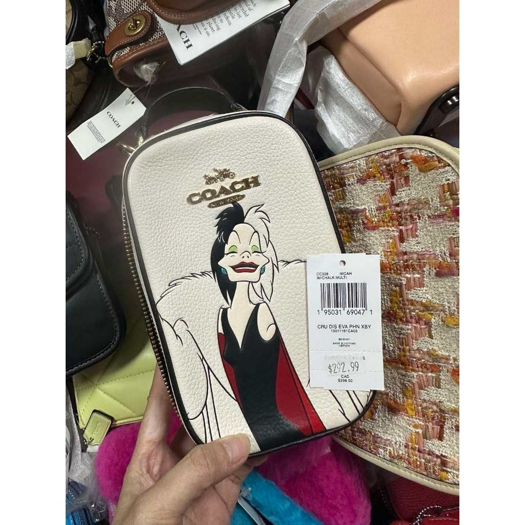 ORIG & IMPORTED CCH Eva Phone Crossbody With Cruella Small White Bag