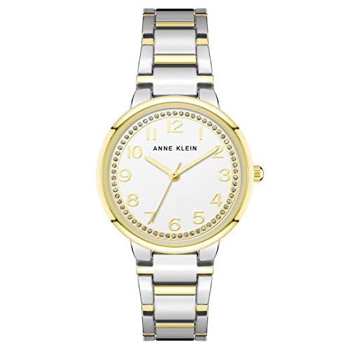 ORIG & IMPORTED AK Klein Women's Glitter Accented Bracelet Watch AK/3779SVTT