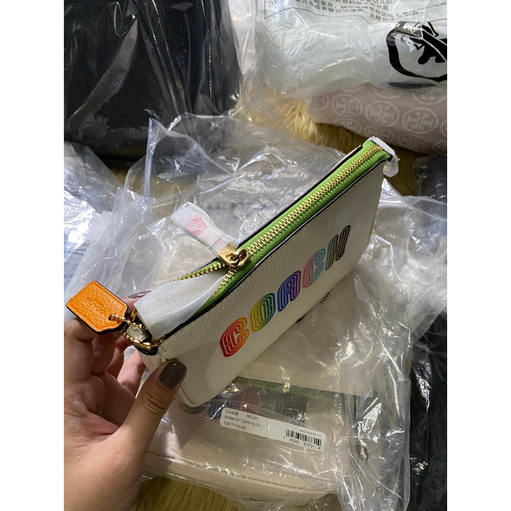 ORIG & IMPORTED CCH Nolita 19 With Rainbow Shoulder Bag White