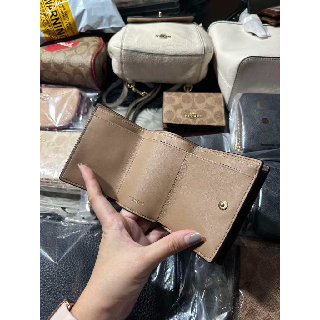 ORIG & IMPORTED CCH NEW Origami Small Trifold Wallet Khaki Brown
