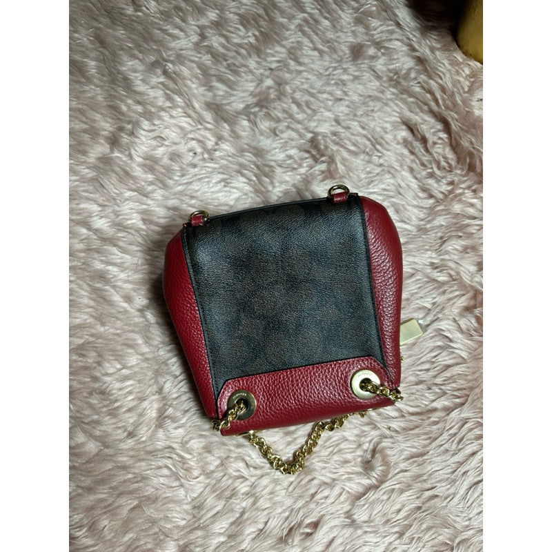 ORIG & IMPORTED CCH Mini Convertible Backpack Red Leather Bag