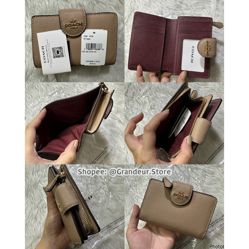 ORIG & IMPORTED CCH MEDIUM CORNER ZIP BIFOLD WALLET
