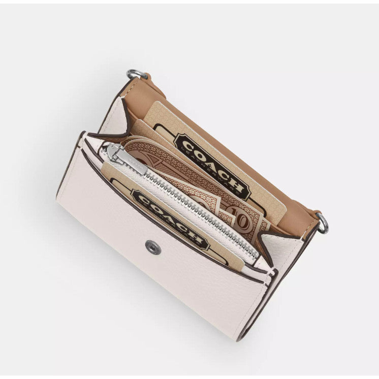 ORIG & IMPORTED CCH Mini Envelope Wallet With Strap Small Sling Black Brown Light Khaki