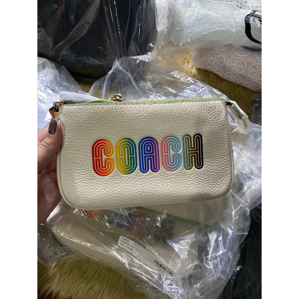 ORIG & IMPORTED CCH Nolita 19 With Rainbow Shoulder Bag White