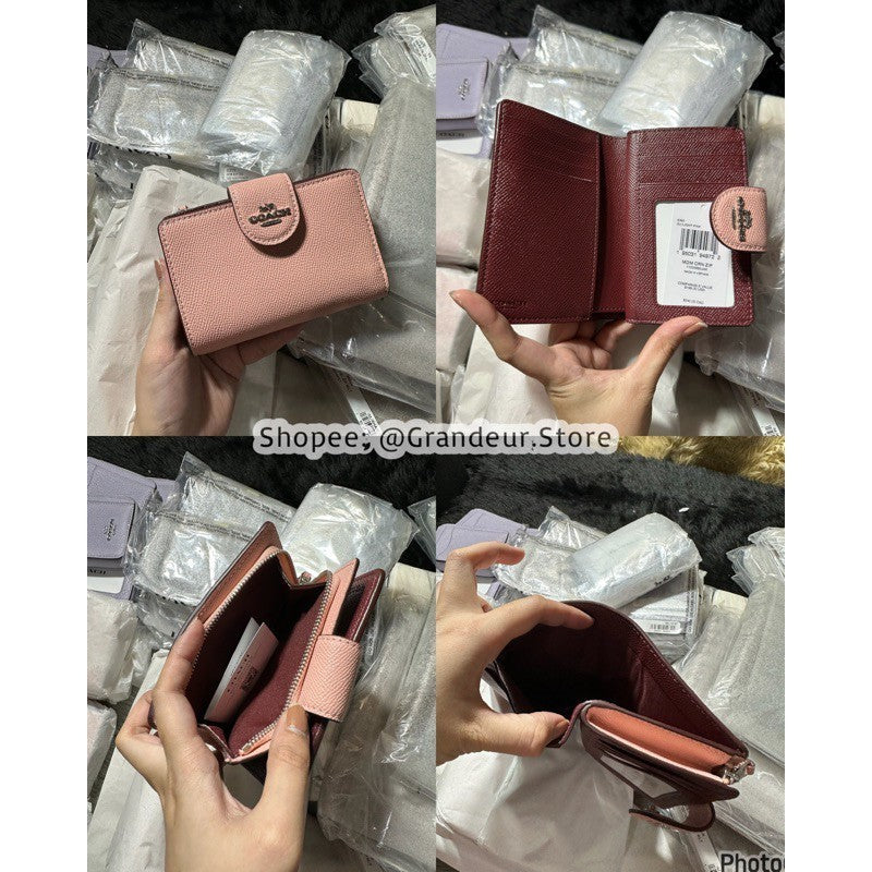 ORIG & IMPORTED CCH MEDIUM CORNER ZIP BIFOLD WALLET