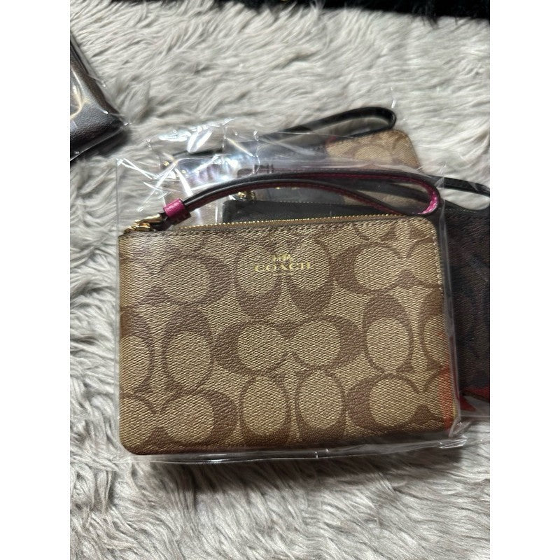 ORIG & IMPORTED CCH Corner Zip Small Wristlet Card Purse Wallet