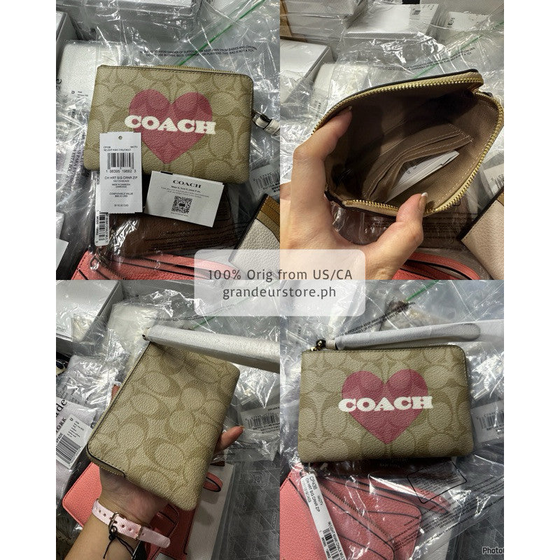 ORIG & IMPORTED CCH Corner Zip Small Wristlet Card Purse Wallet