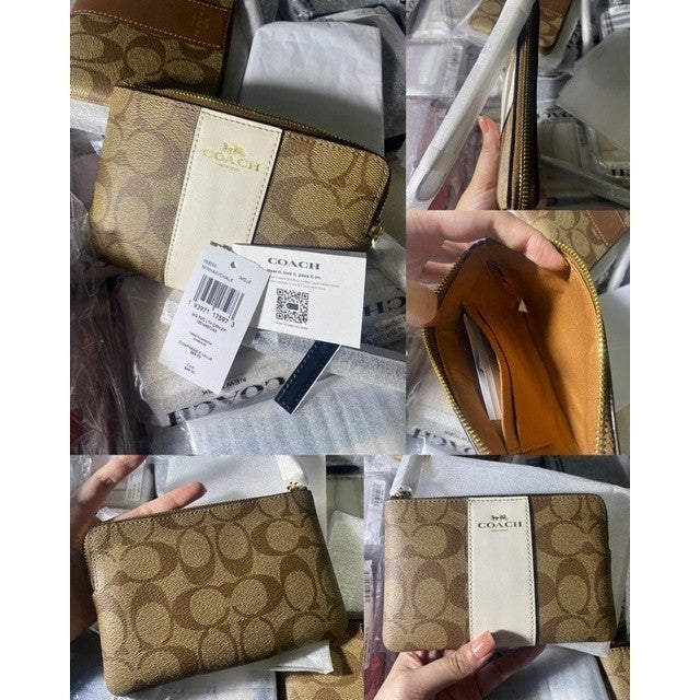 ORIG & IMPORTED CCH Corner Zip Small Wristlet Card Purse Wallet