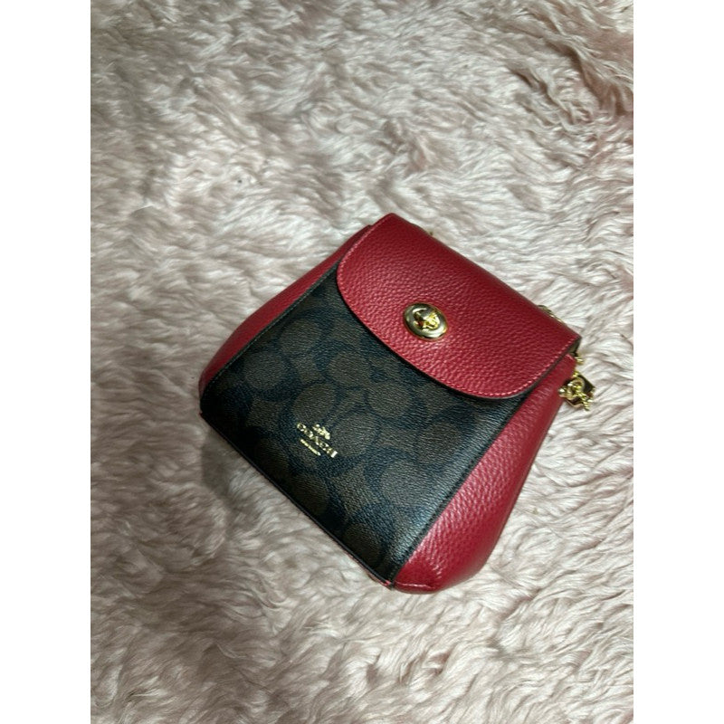 ORIG & IMPORTED CCH Mini Convertible Backpack Red Leather Bag