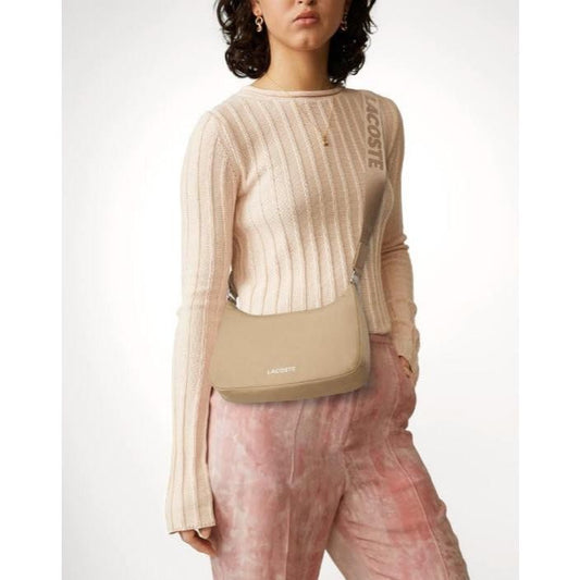 ORIG & IMPORTED LCT Nylon Crossbody Hobo Bag Beige