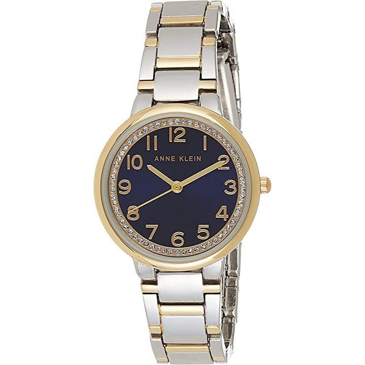 ORIG & IMPORTED AK Klein Women's Glitter Accented Bracelet Watch AK/3779NVTT
