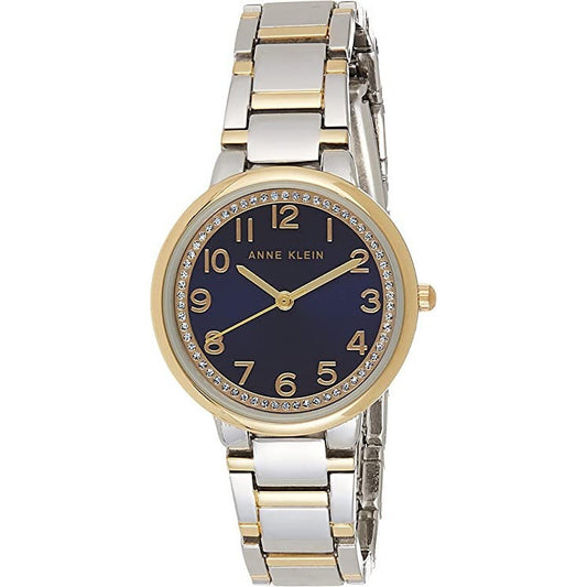 ORIG & IMPORTED AK Klein Women's Glitter Accented Bracelet Watch AK/3779NVTT