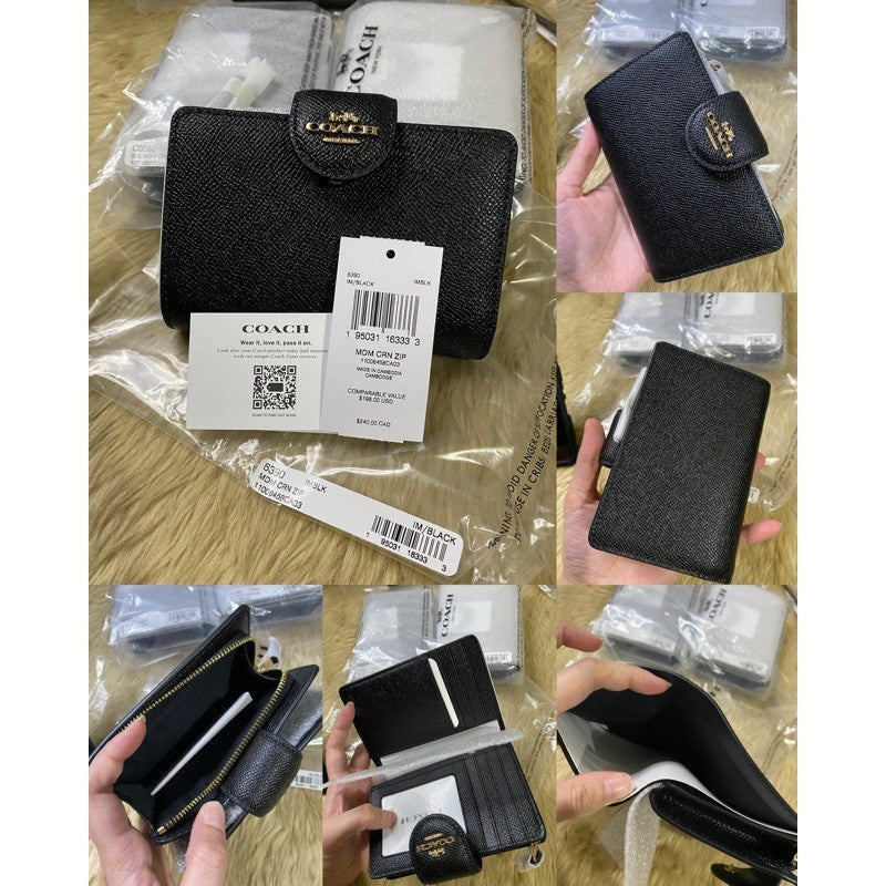 ORIG & IMPORTED CCH MEDIUM CORNER ZIP BIFOLD WALLET