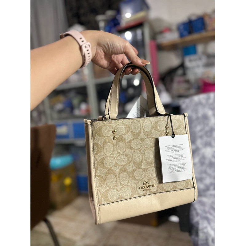 ORIG & IMPORTED CCH New Year Dempsey Tote 22 With Dragon Beige Bag