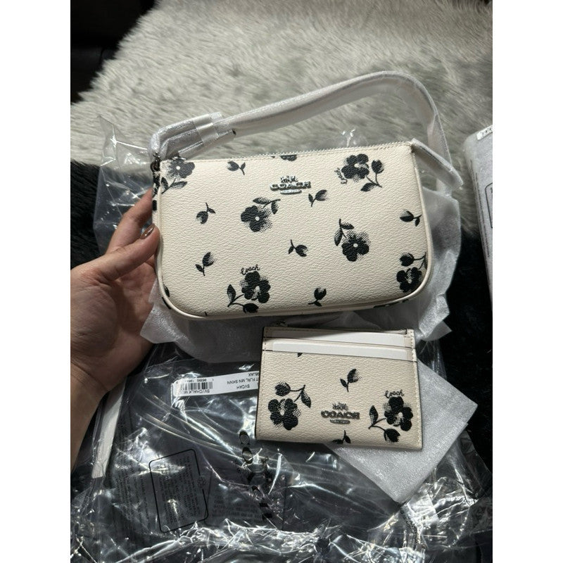 ORIG & IMPORTED CCH Nolita 19 Floral Print White Small Bag