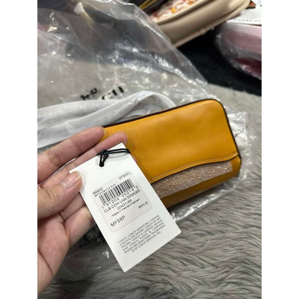 ORIG & IMPORTED CCH Retail RARE Link Dinker Colorblock Yellow Mini Bag