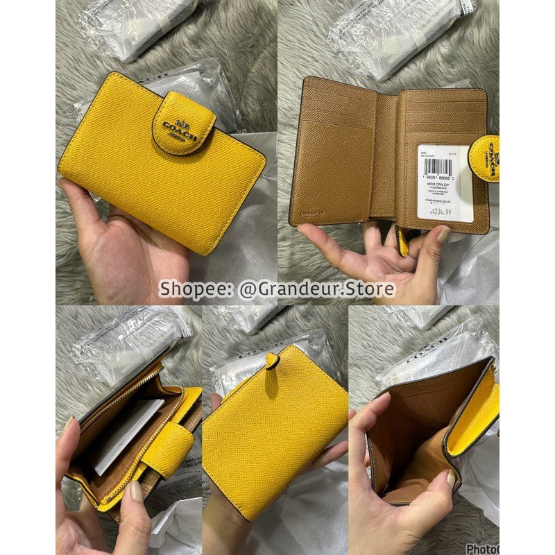 ORIG & IMPORTED CCH MEDIUM CORNER ZIP BIFOLD WALLET