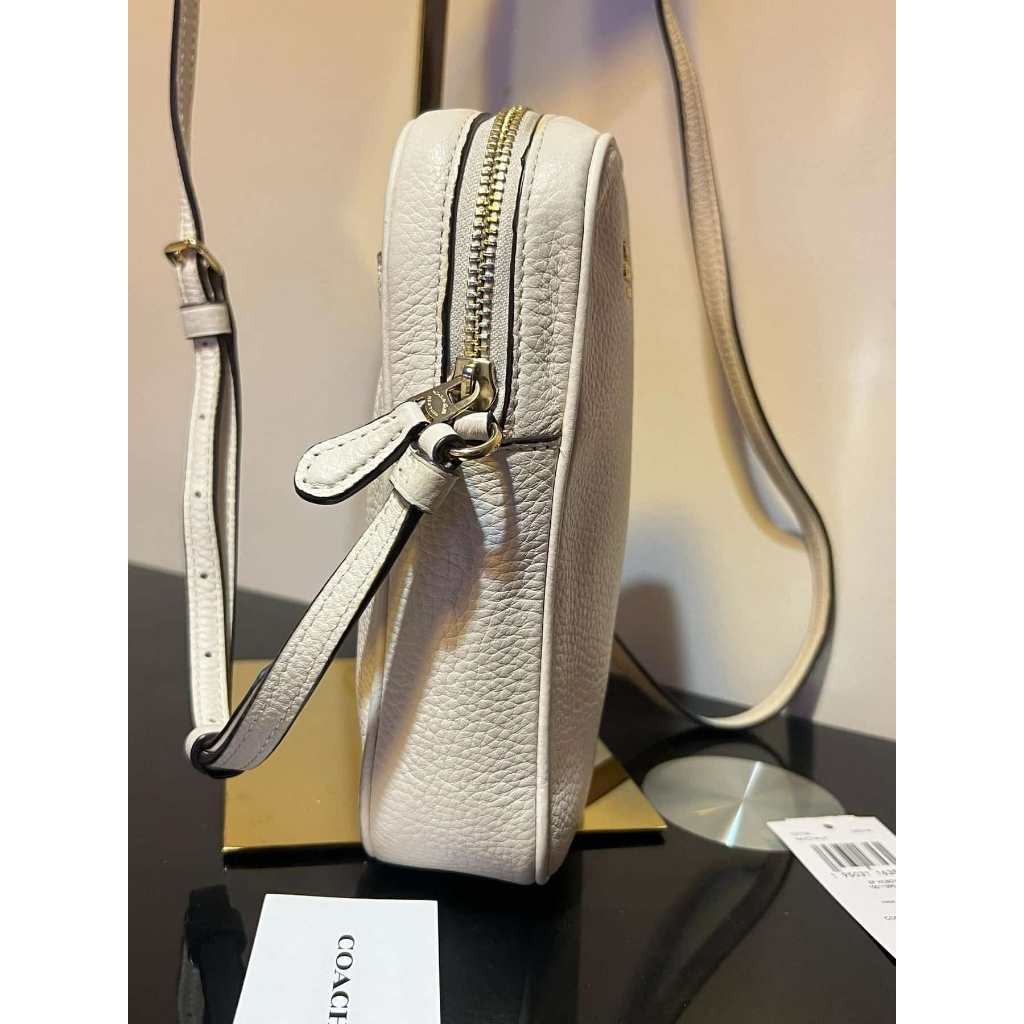 ORIG Preloved CCH North/South Zip Crossbody Phone Bag White