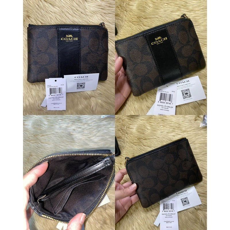 ORIG & IMPORTED CCH Corner Zip Small Wristlet Card Purse Wallet