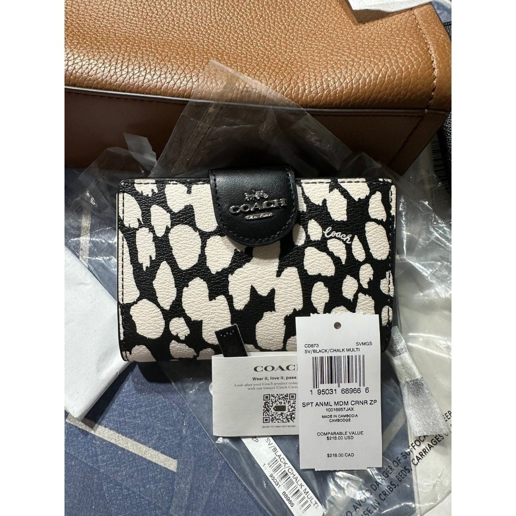 ORIG & IMPORTED CCH MEDIUM CORNER ZIP BIFOLD WALLET