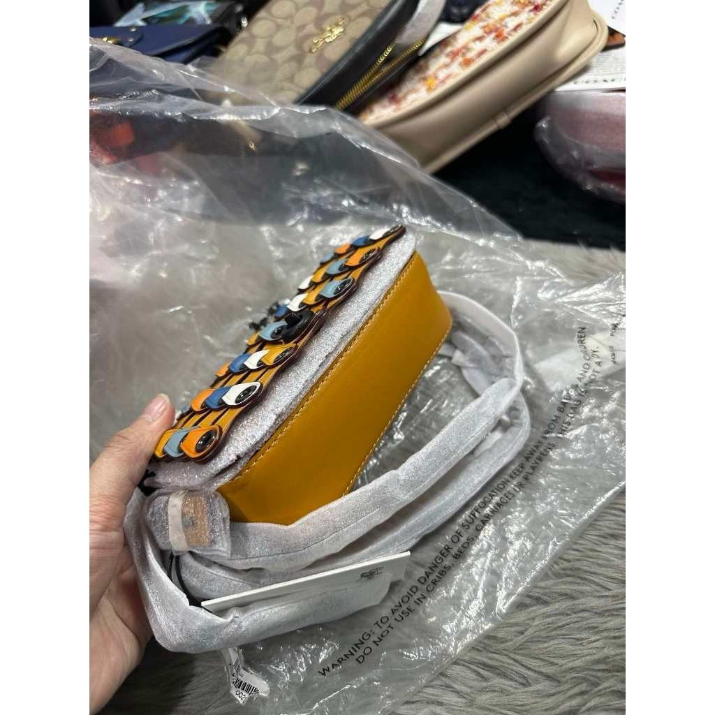 ORIG & IMPORTED CCH Retail RARE Link Dinker Colorblock Yellow Mini Bag