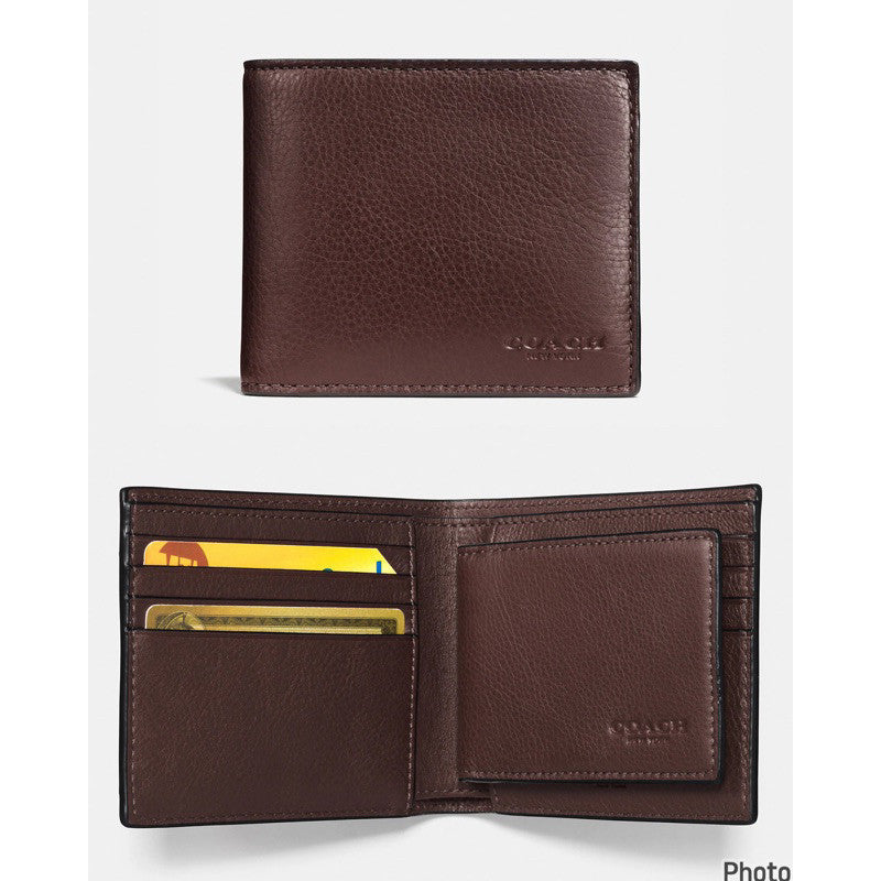 ORIG & IMPORTED CCH 3 in 1 Men’s Wallet in Plain Mahogany Brown (With insert) Calf Leather