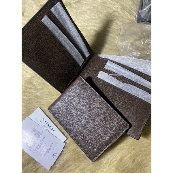 ORIG & IMPORTED CCH 3 in 1 Men’s Wallet in Plain Mahogany Brown (With insert) Calf Leather